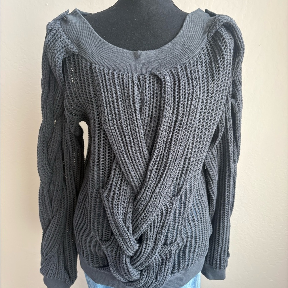 Zara Charcoal Knit Sweater